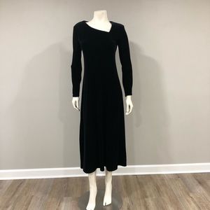 Black velvet special occasion dress